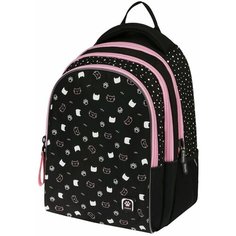 Рюкзак Berlingo "inStyle.Cats pattern", 41*27*20 см, 3 отд, эргоном. спинка , жен.