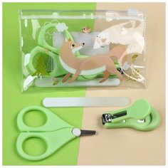 Маникюрный набор детский для самых маленьких "Лиса" (ножницы+щипчики+пилка)
