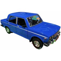 Металлическая машинка ВАЗ 2106 (Жигули, 1:24, 19см, коллекционная модель, инерционная, свет, звук) Che Zhi