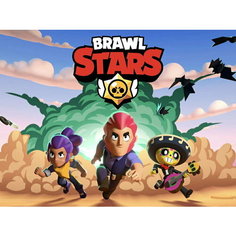 Плакат, постер на бумаге Brawl Stars/Браво Старс/игровые/игра/компьютерные герои персонажи. Размер 42 х 60 см