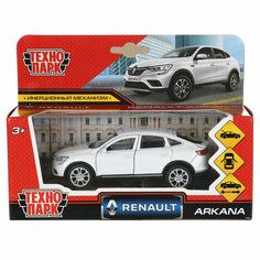 Технопарк ARKANA-12-WH 313455 Машина металл "renault arkana" дл 12 см, откр дв, багаж, инерц, белый, в кор. Те