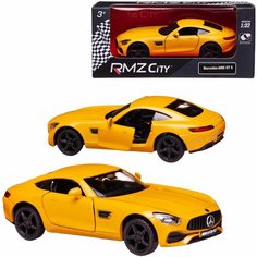 Машинка металлическая Uni-Fortune RMZ City 1:32 Mercedes-Benz GT S AMG 2018 (цвет желтый)