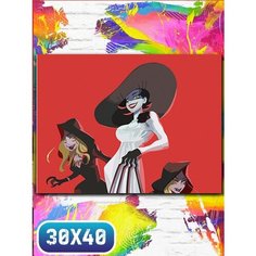 Картина по номерам на холсте игры resident evil village - 12141 30х40