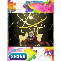 Картина по номерам на холсте аниме может я встречу тебя в подземелье - 12042 30х40