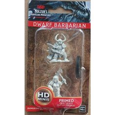 Набор из 2 фигурок для настольных игр. "Гном (Дворф) Женщина Варвар, Dwarf". ДнД / Dungeons & Dragons Нет бренда