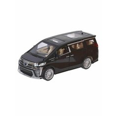 Машинка - Toyota Vellfire, инерционная, со световыми и звуковыми эффектами, черная, 1 шт. Sweet Home