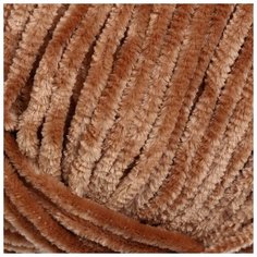 Пряжа "Velour" 100% микрополиэстер 170м/100г (849 кофе с молок.) Нет бренда