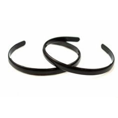 Основа для ободка с зубчиками 12мм, цвет черный, пластиковая, 19-029, 1шт Мелодия бисера