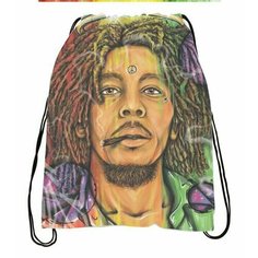 Сумка-мешок для обуви Боб Марли, Bob Marley №8 Migom