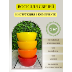 Воск для свечей / Микс 15 / 1 кг Hobbyscience.Ru