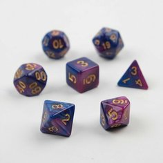 Набор кубиков для D&D (Dungeons and Dragons, ДнД) "Время игры", серия: D&D, 7 шт