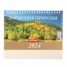 Календарь настольный, домик "Гармония природы" 2024, 20х14 см 9789337 Издательство «Каленарт»