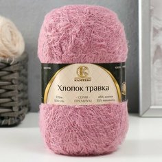 Пряжа "Хлопок травка" 65% хлопок 35% полиамид 220 м/100гр (270 клевер) Камтекс