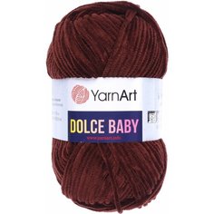 Пряжа YarnArt Dolce Baby коричневый (775), 100%микрополиэстер, 85м, 50г, 2шт