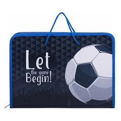 Папка для труда на молнии с ручками пифагор А4 1 отделение пластик органайзер "Game begin", 2 шт