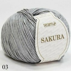 Пряжа Seam Sakura Сеам Сакура, 100% вискоза, 50 г, 175 м, 1 моток.