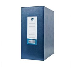 Короб архивный LITE (А4, 140мм, бумвинил, разобранный) синий, 25шт.
