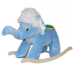 Качалка детская Слон голубой, игрушка в подарок для мальчика для девочки Yar Team