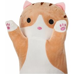 Мягкая игрушка - кот-батон 50 см антистресс - котик - багет Нет бренда