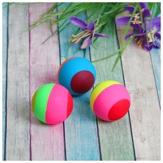 Мяч каучуковый «Полосатик», 3,3 см, цвета микс Noname