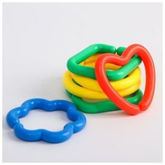 Развивающая игрушка "Цепочка", 6 элементов, микс Нет бренда