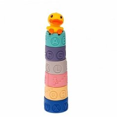 Мягкая пирамидка "Башенка с уточкой", 7 предметов Нет бренда