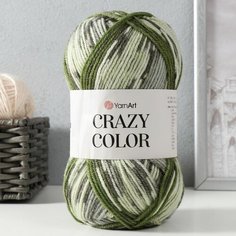 Пряжа "Crazy color" 25% шерсть, 75% акрил 260м/100гр (15999) Yarn Art