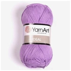Пряжа для вязания YarnArt "Ideal", 1 моток, 170 м 50 г, 100% хлопок, цвет 245 сиреневый