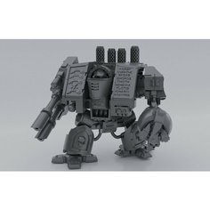 Игровая фигурка Дредноут Grey Knight 55 мм (Grey Knight Venerable Dreadnought) Warhammer 40k/Вархаммер 40к Нет бренда