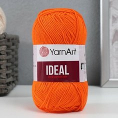 Пряжа "Ideal" 100% хлопок 170м/50гр (242 апельсин) 9672087 Yarn Art