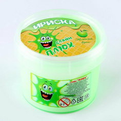 Слайм "Ириска", контейнер 100 гр, яблочный фреш Плюх