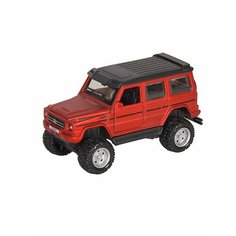Машинка обычная Mercedes-Benz G500, 12 см, световые и звуковые эффекты, инерция, красная, 1 шт. Sweet Home