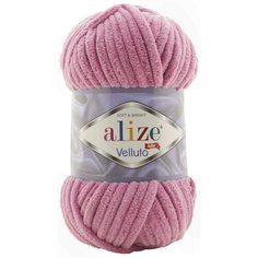 Пряжа Alize Velluto сухая роза (98), 100%микрополиэстер, 68м, 100г, 2шт