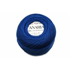 Пряжа Canarias, цвет 4915 василёк, 100% хлопок мерсеризованный, 20г, 203м, 1шт Yarn Art