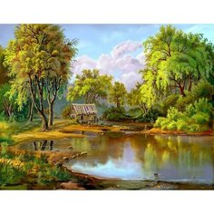 Картина по номерам Старая мельница 40х50 см АртТойс