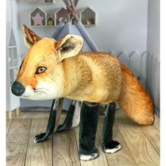 Мягкая игрушка подушка Лиса 35 см Plush Toys