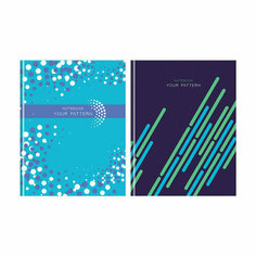 Бизнес-блокнот А5, 80л, BG "Your pattern", матовая ламинация, выб. лак, 342387 БиДжи