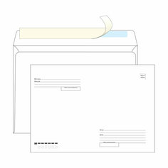 Комплект 250 шт, Конверт C4, OfficeSpace, 229*324мм, с подсказом, б/окна, отр. лента Спейс