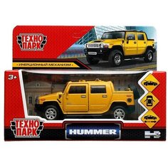 Модель HUM2PICKUP-12-YE HUMMER H2 PICKUP желтый Технопарк в коробке