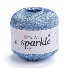 Пряжа YARNART Sparkle YarnArt, голубой - 1318, 60% полиэстер металлик, 40% полиамид, 6 мотков, 25 г, 160 м.