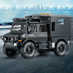 Машинка металлическая моделька Mercedes Unimog Camper Che Zhi