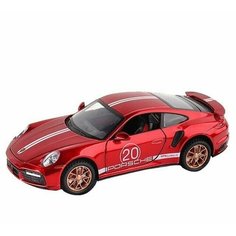 Машинка металлическая Porsche 911 Turbo S 1:24, Коллекционная модель для взрослых, Игрушечный автомобиль с звуковыми и световыми эффектами для детей Элемент