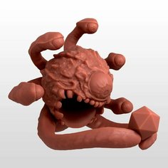 Башня для бросания кубиков костей / Дайс тауэр / Бехолдер / beholder / Dice tower / высота 11 см Portal Goblin Studio