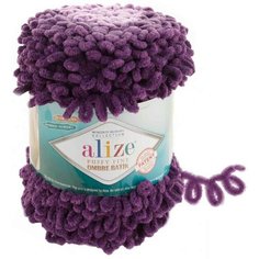 Пряжа Alize Puffy fine ombre batik слива (7277), 100%микрополиэстер, 73м, 500г, 2шт