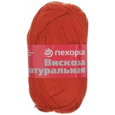 Пряжа Пехорка Вискоза натуральная / 88 красный - 2 мотка