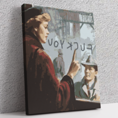 Картина по номерам на холсте с подрамником «Любовь» 40х50, девушка и парень Black Art