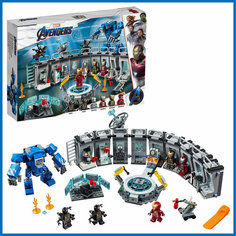 Конструктор Супергерои "Iron Man" Лаборатория Железного Человека" 608 деталей Марвел Мстители Lari (Bela)