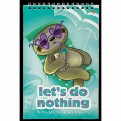 Блокнот 40л, А5 Альт Карибские ленивцы, клетка, спираль