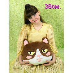 Мягкая игрушка - подушка Кошка 38см. АКИМБО КИТ