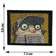 Нашивка, шеврон, патч (patch) Колобок Шеф, размер 7,3*5,8 см Rocknrolla